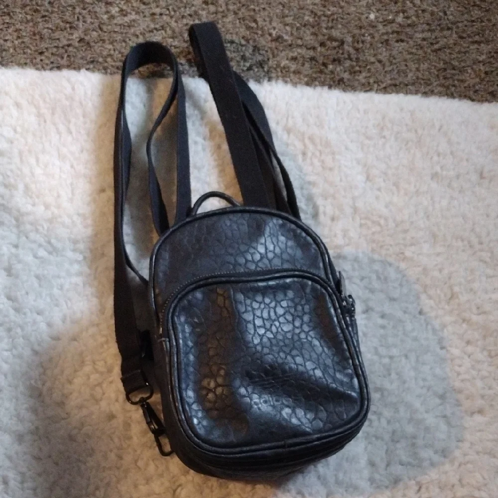 Adidas Black Embossed Men's Backpack